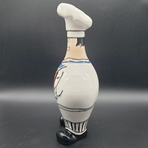 Signed Mud Pie Salad Dressing Bottle Decanter by Tracy Flickinger, French Chef - Picture 9 of 11